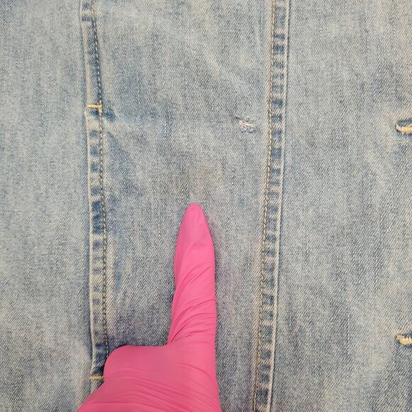 Vintage 90s Bliss-Blass Jacket Womens Large 22x22 Blue Boxy - Picture 7 of 16